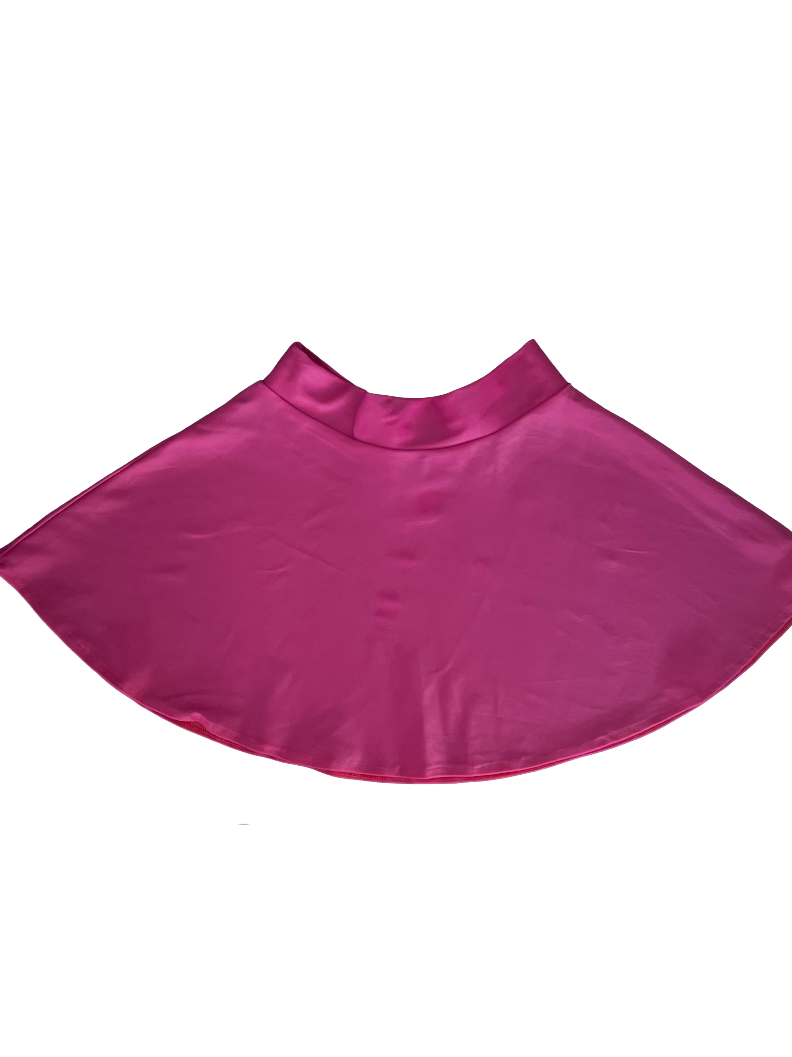 Pink cape on a white background