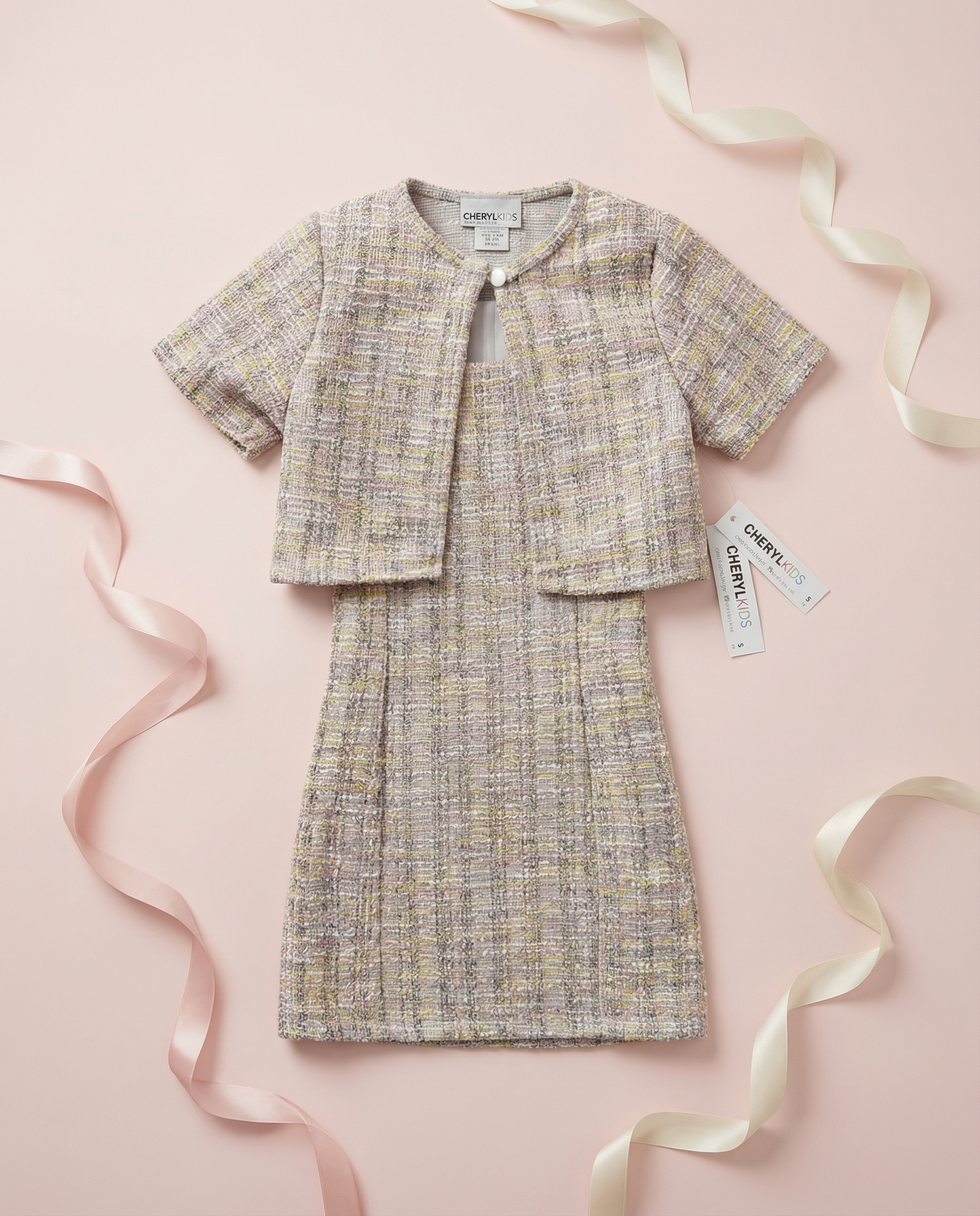 Boucle Dress W/Bolero - SoSo Dressed