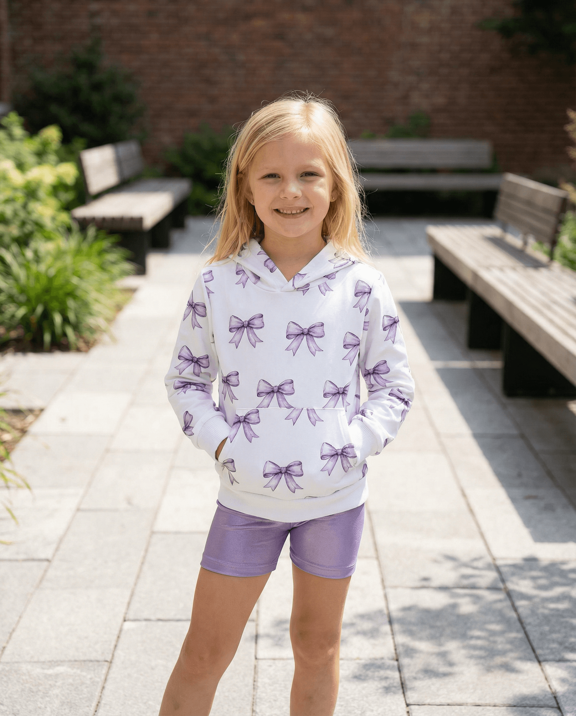 Bow Graphic Sweatshirt - SoSo Dressed
