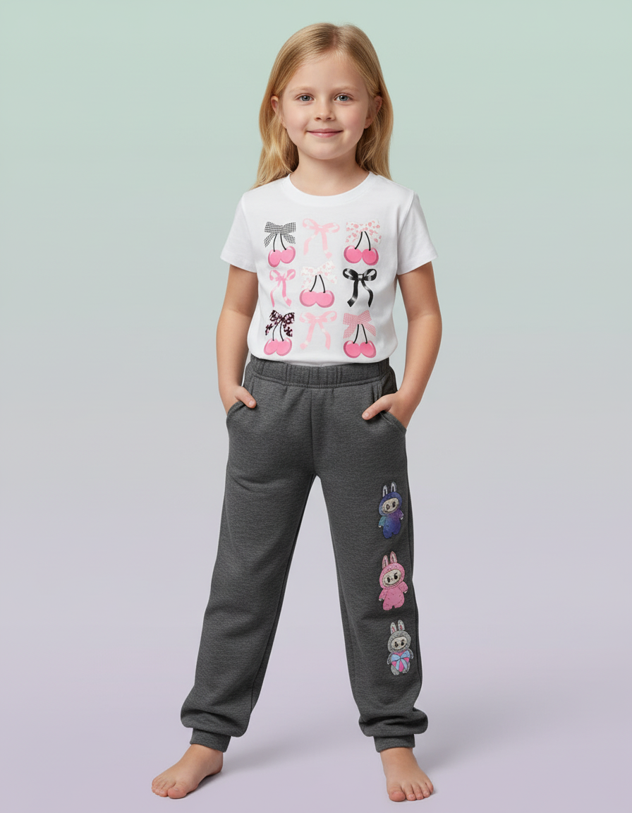 Firehouse Labubu Trio Down Sweatpants