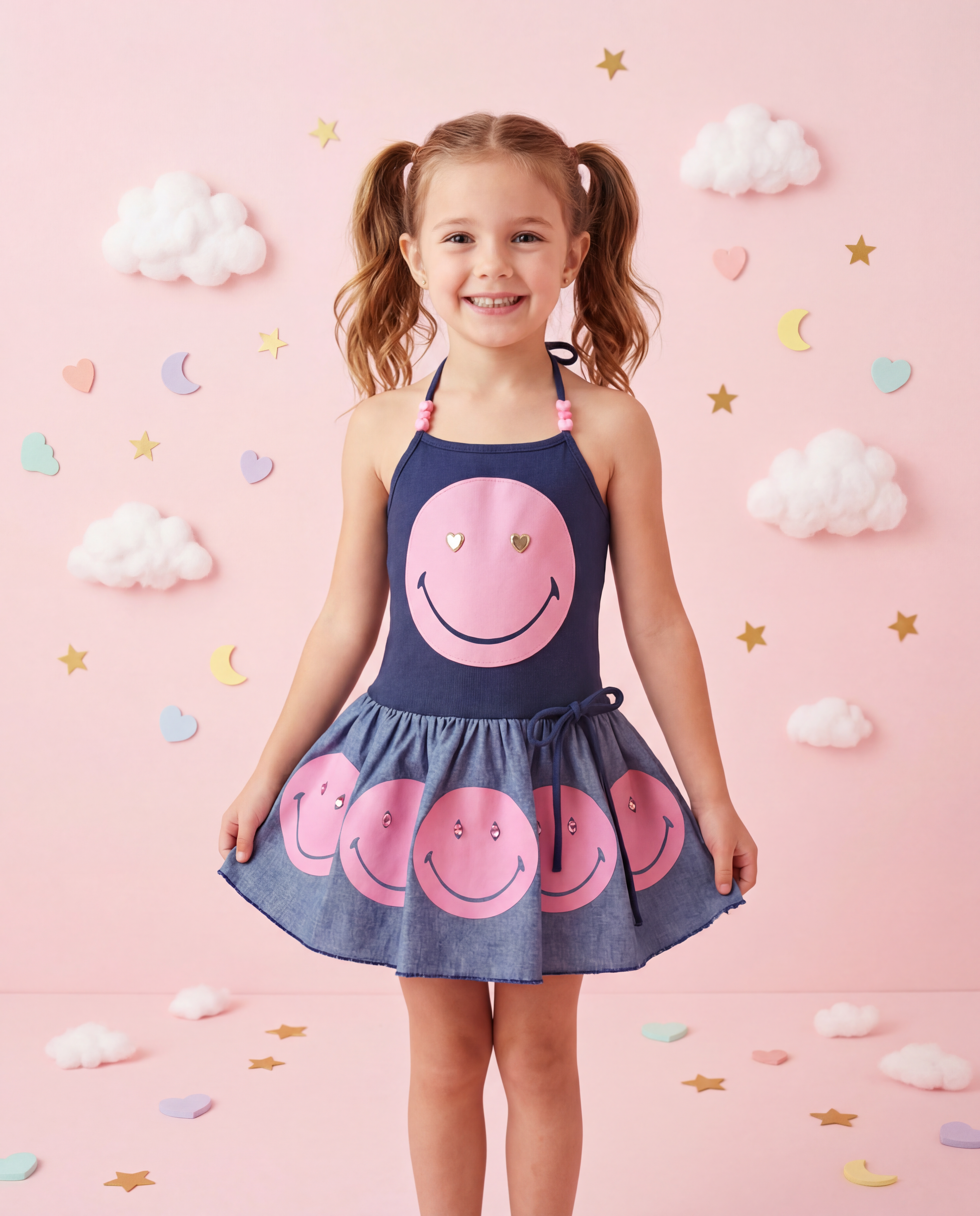 Denim Happy Tank Dress - SoSo Dressed