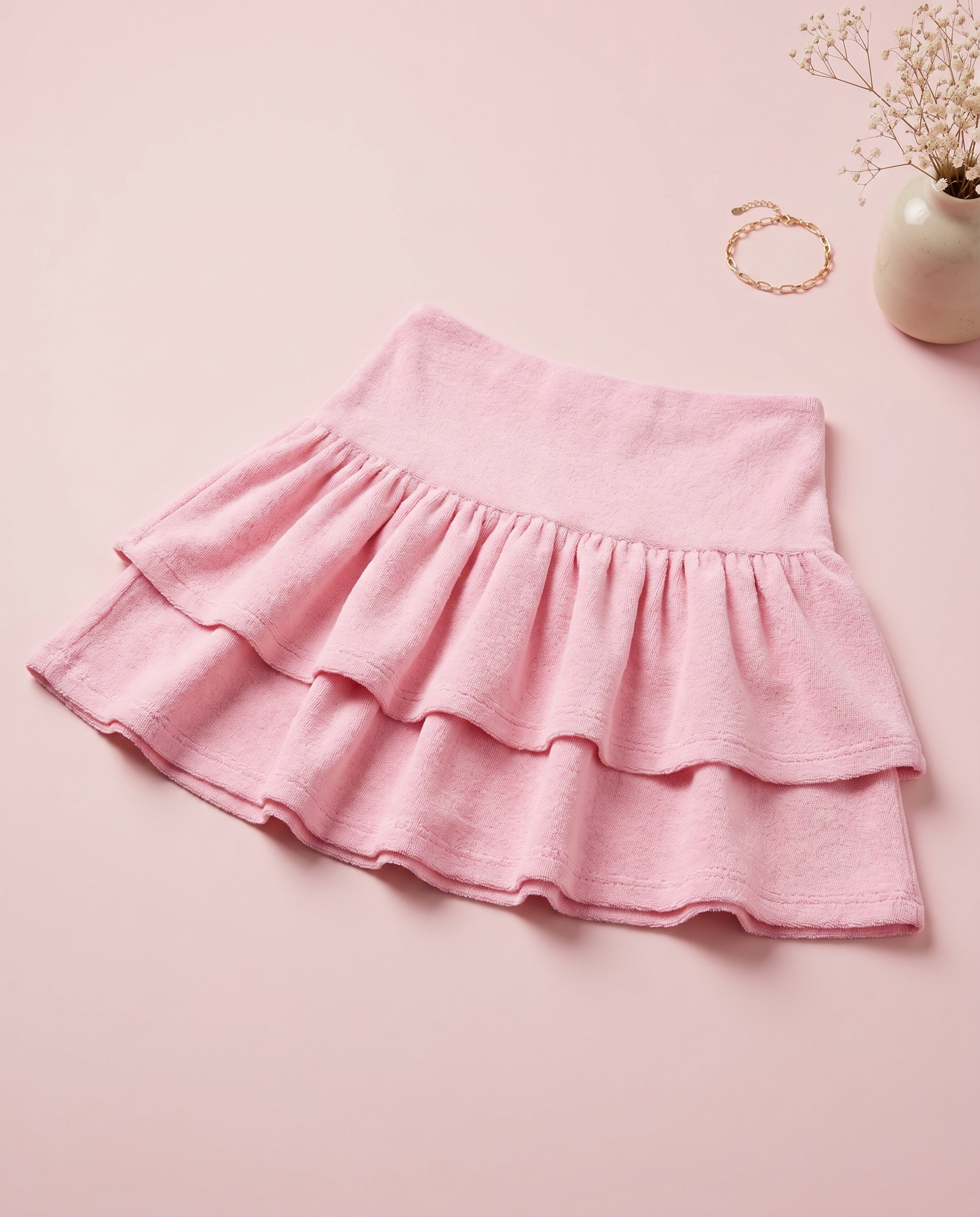 Fortune Lace Skirt Pink