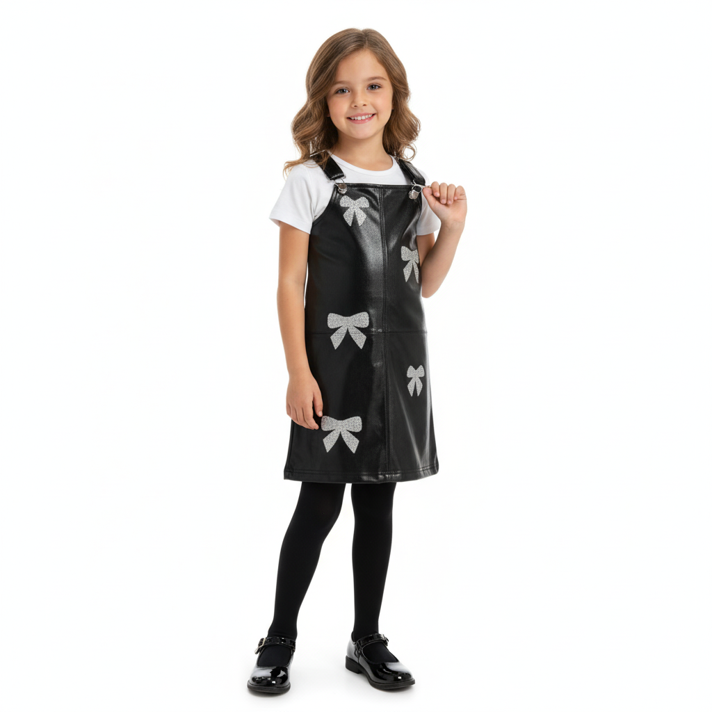 MIA NY Bow Jumper Dress Black - SoSo Dressed