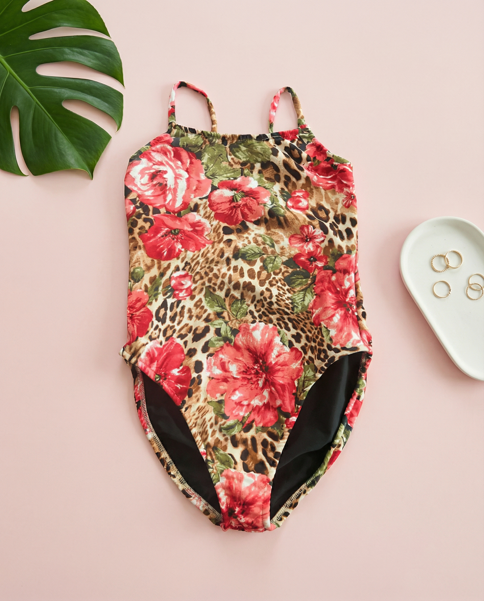 Les Tout Petits Rose Leopard Swim - SoSo Dressed