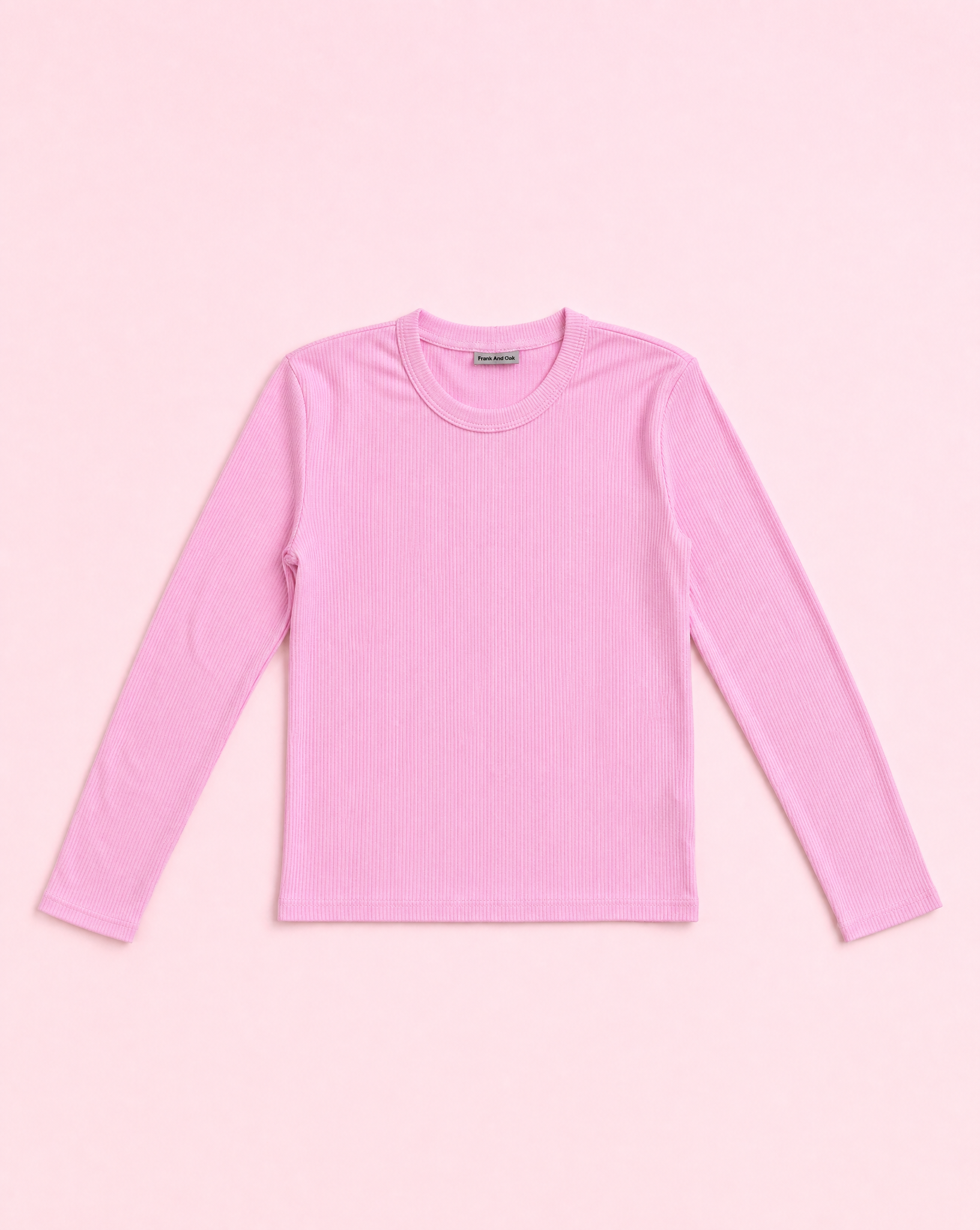 Girls Ice Pink Thermal Long Sleeve Tee