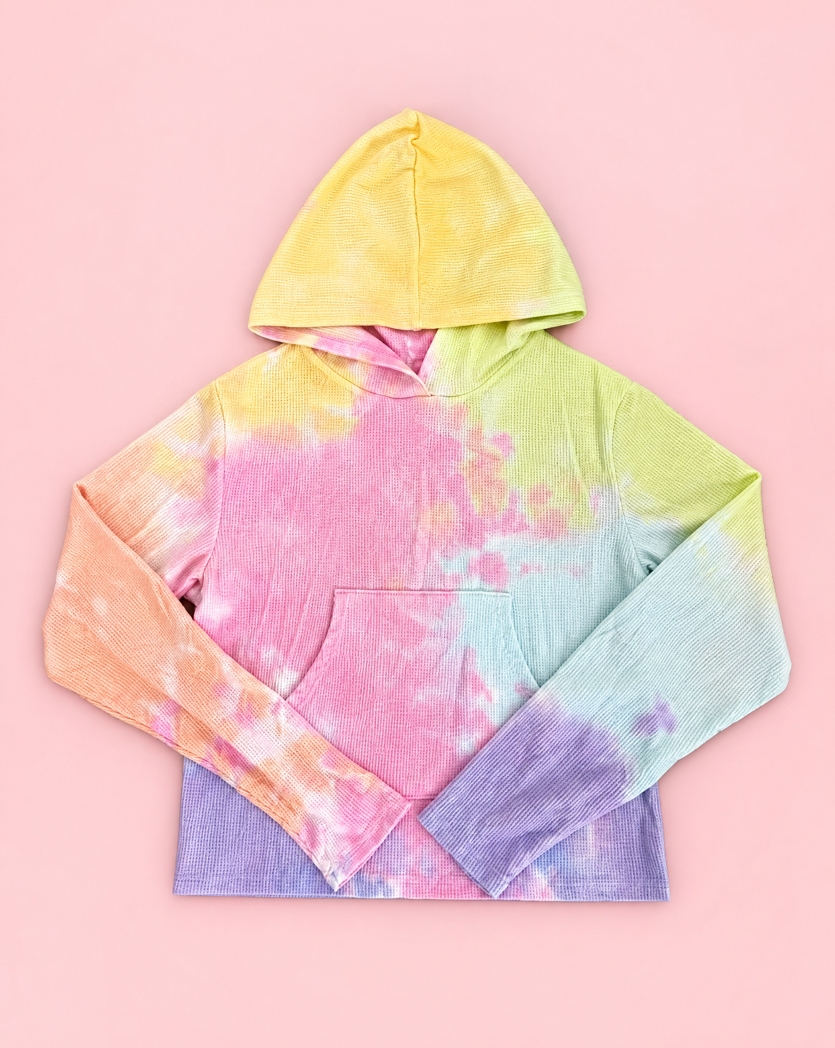 Girls Tie Dye Thermal Hoodie & Pant Set