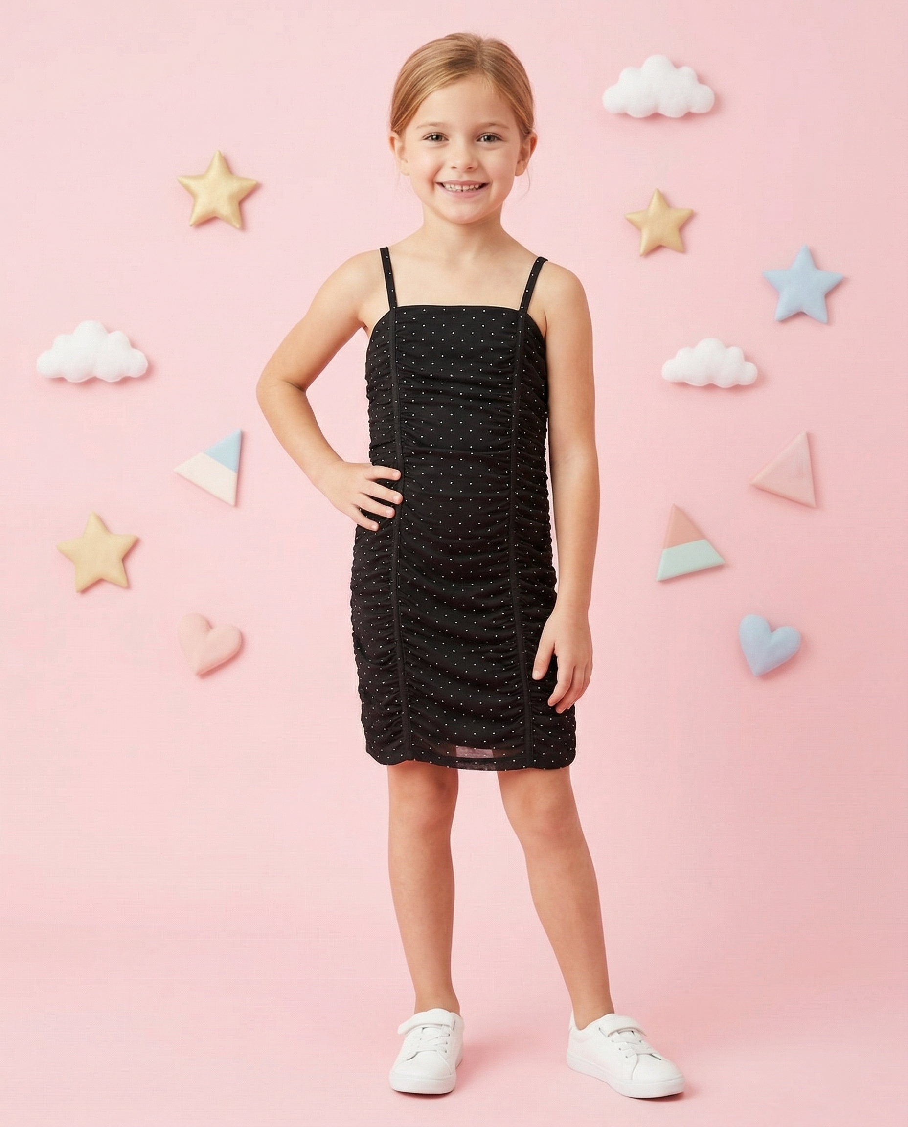 Mesh Dress Black - SoSo Dressed