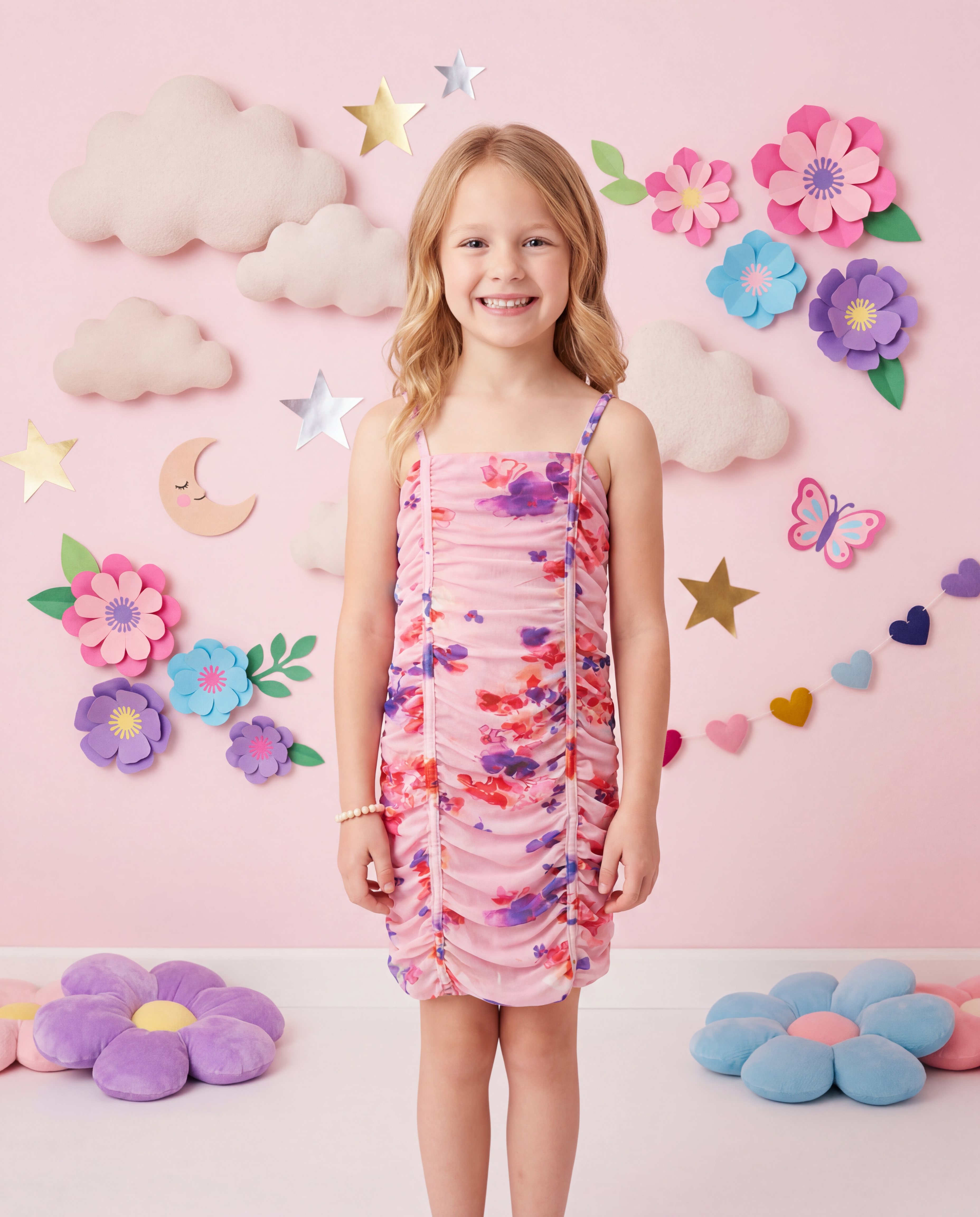 Mesh Dress Floral - SoSo Dressed