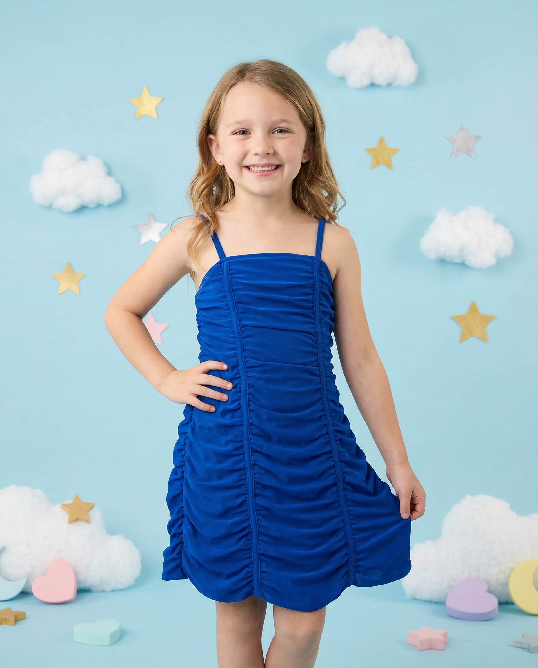 Mesh Dress Sapphire - SoSo Dressed