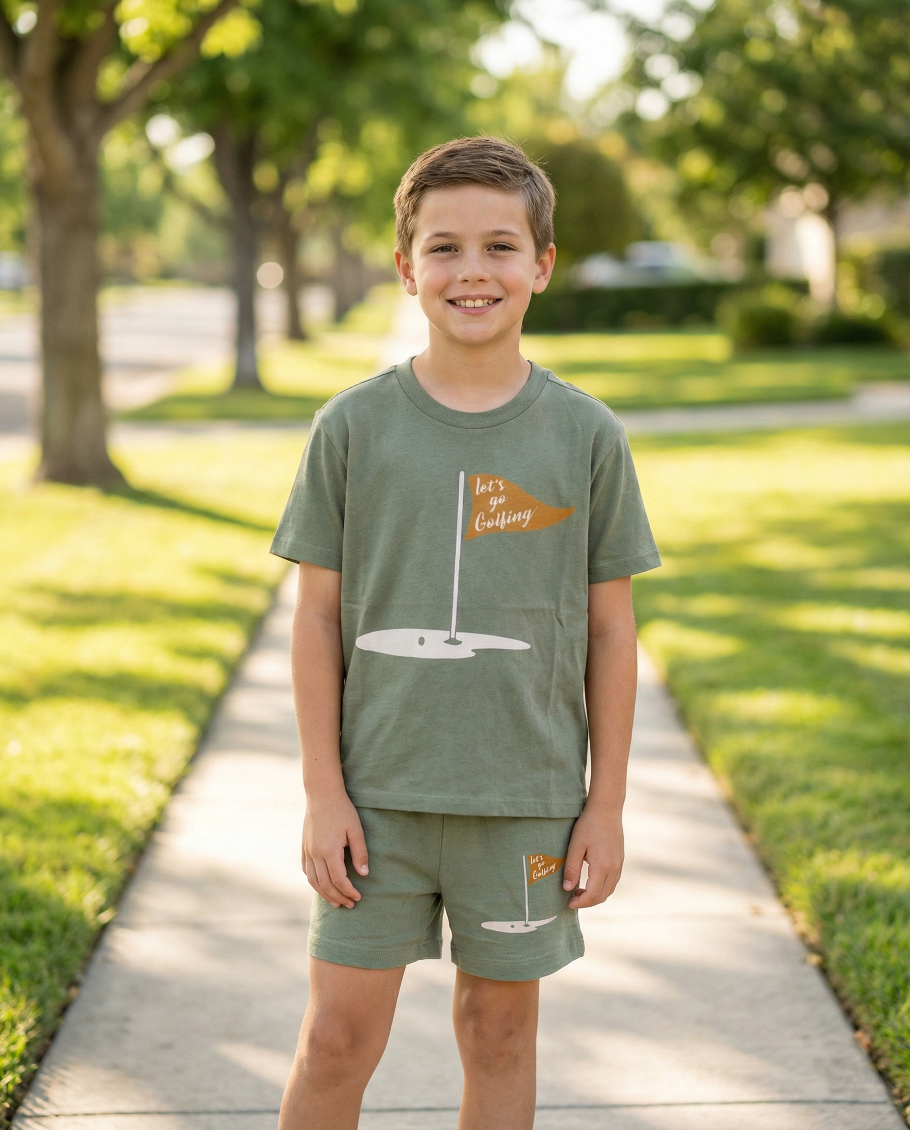 On the Green Vintage Cotton Shorts