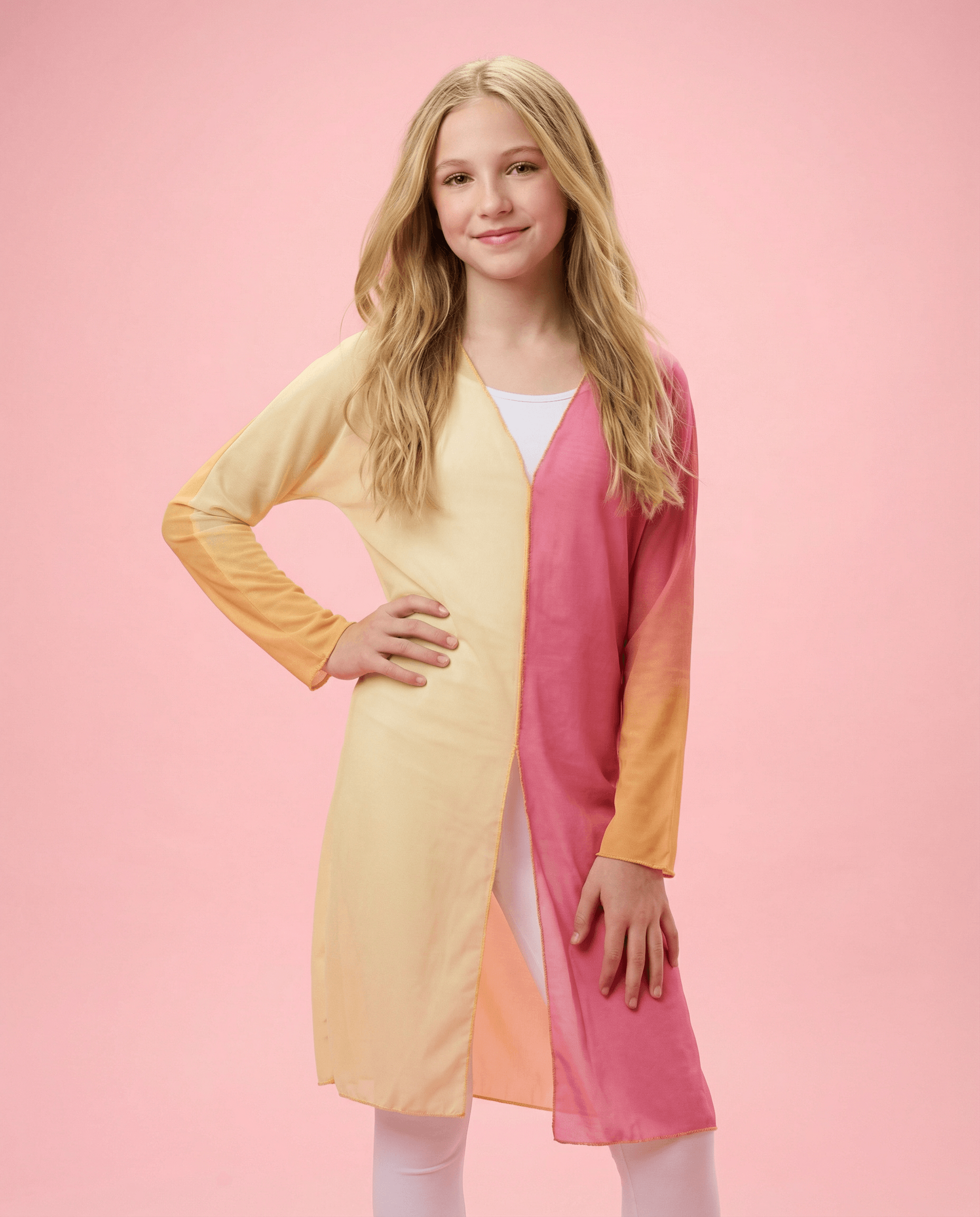 Papaya Sunset Kimono - SoSo Dressed