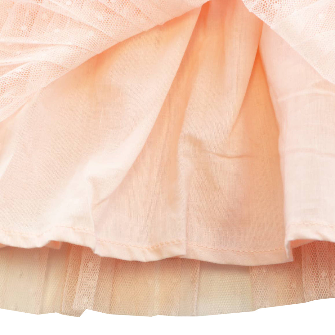 Doe A Dear Dot Mesh Dress Pink - SoSo Dressed