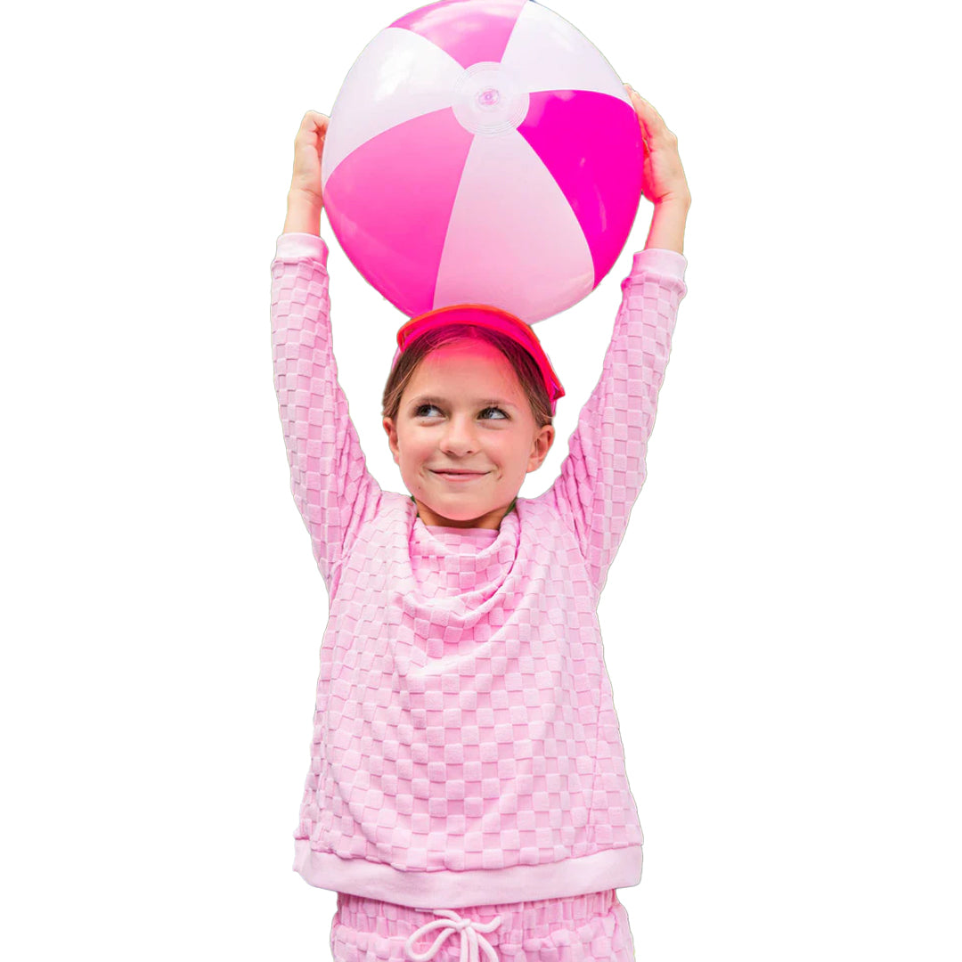 Limeapple Marli Terry Sweatshirt Light Pink - SoSo Dressed