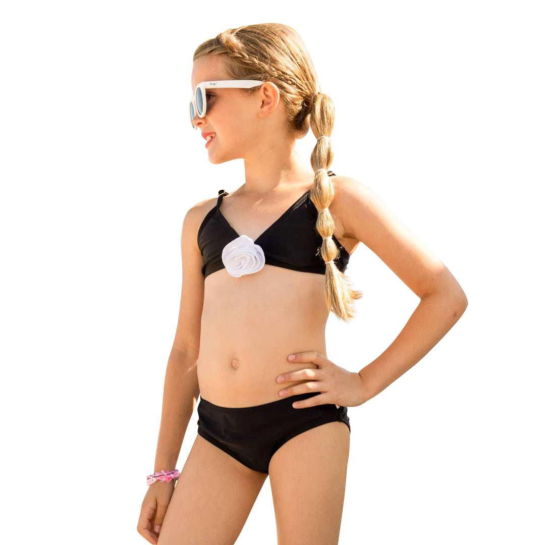 Limeapple Rosie Rosette Bikini Swimsuit - SoSo Dressed