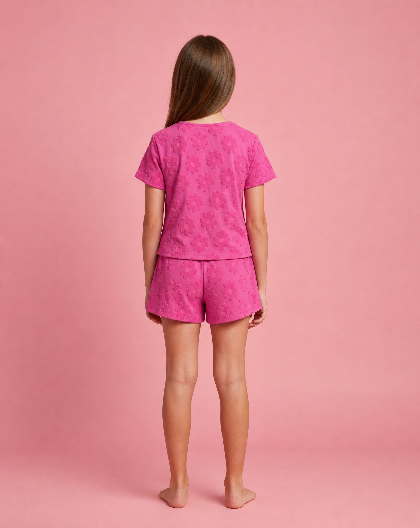 Raspberry Terry Shorts