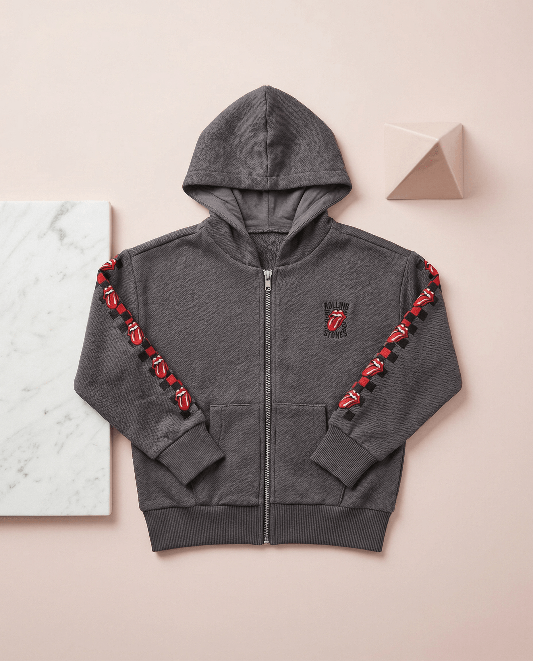 Rolling Stones Cotton Terry Hoodie - SoSo Dressed