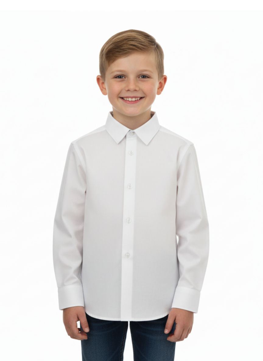 Cloudcloth Button-Down Long Sleeve Shirt - White - SoSo Dressed