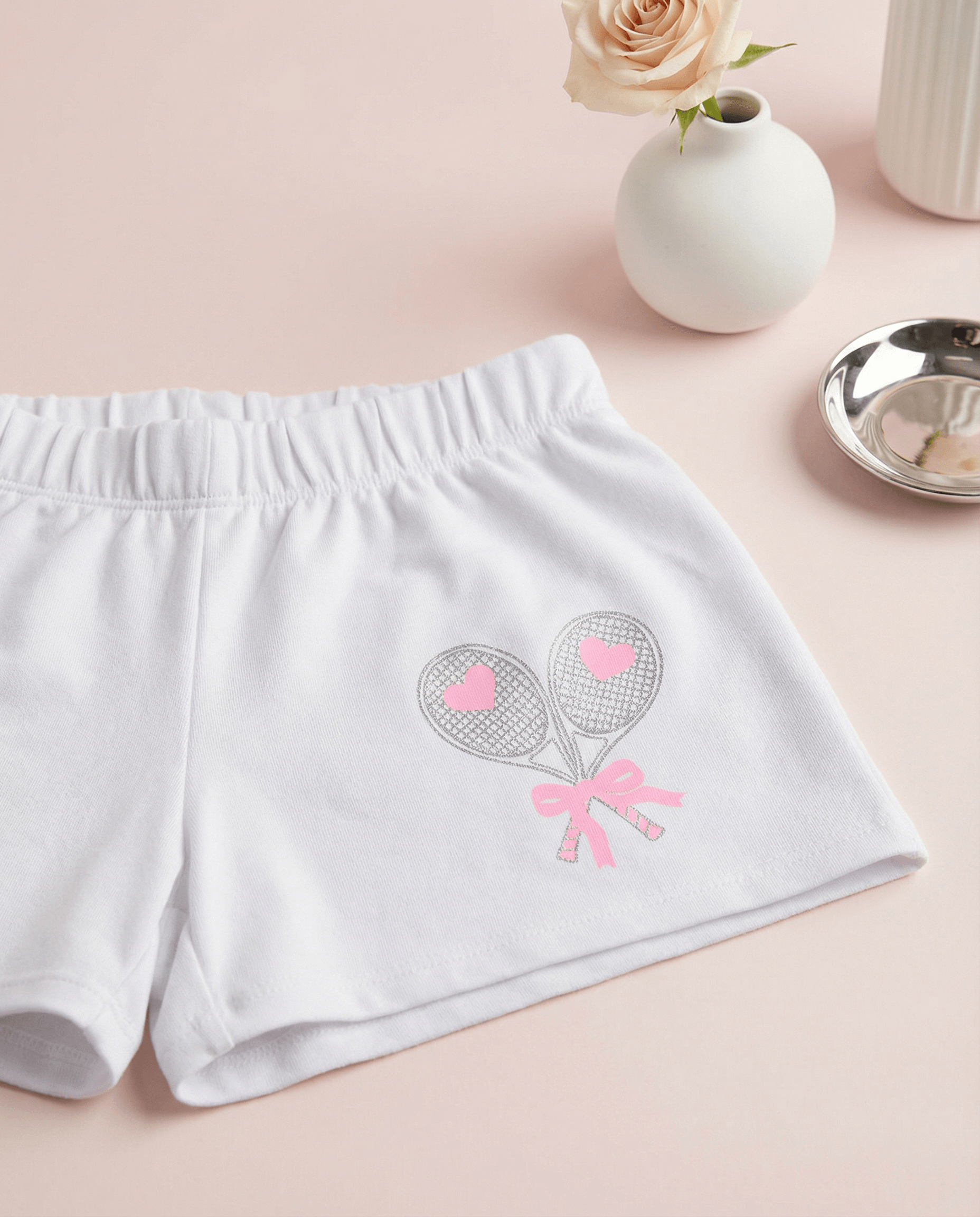 Tennis Bow Shorts Clay - SoSo Dressed