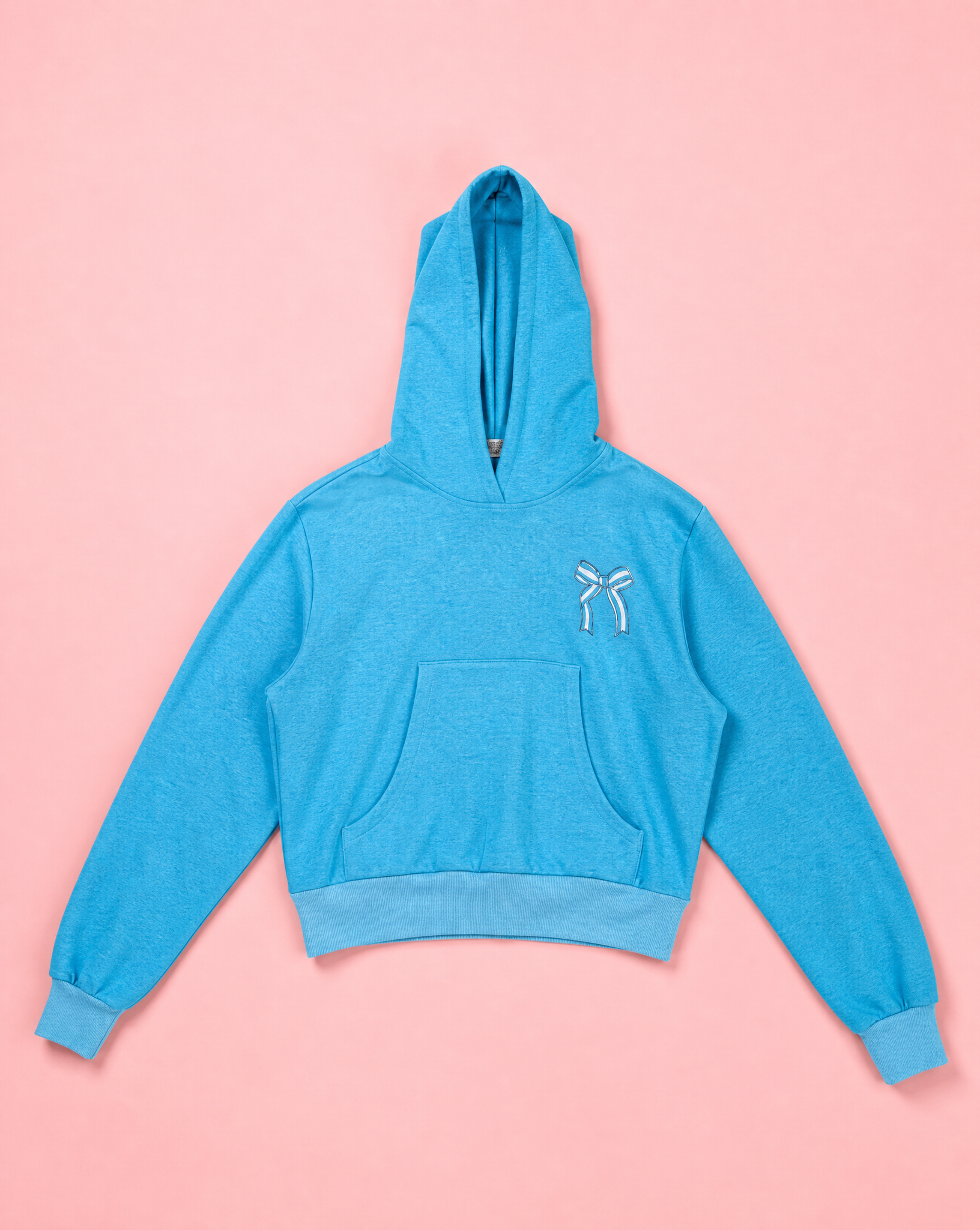 Turquoise Bow Hoodie & Sweatpant Set