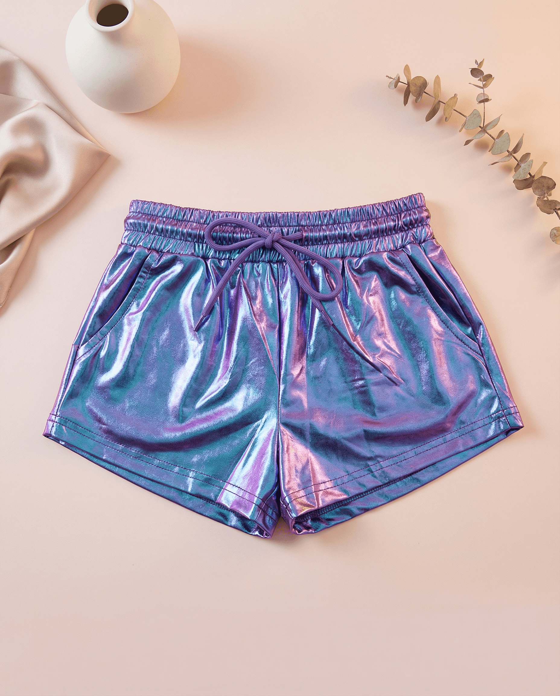 Unicorn Metallic Shorts - SoSo Dressed