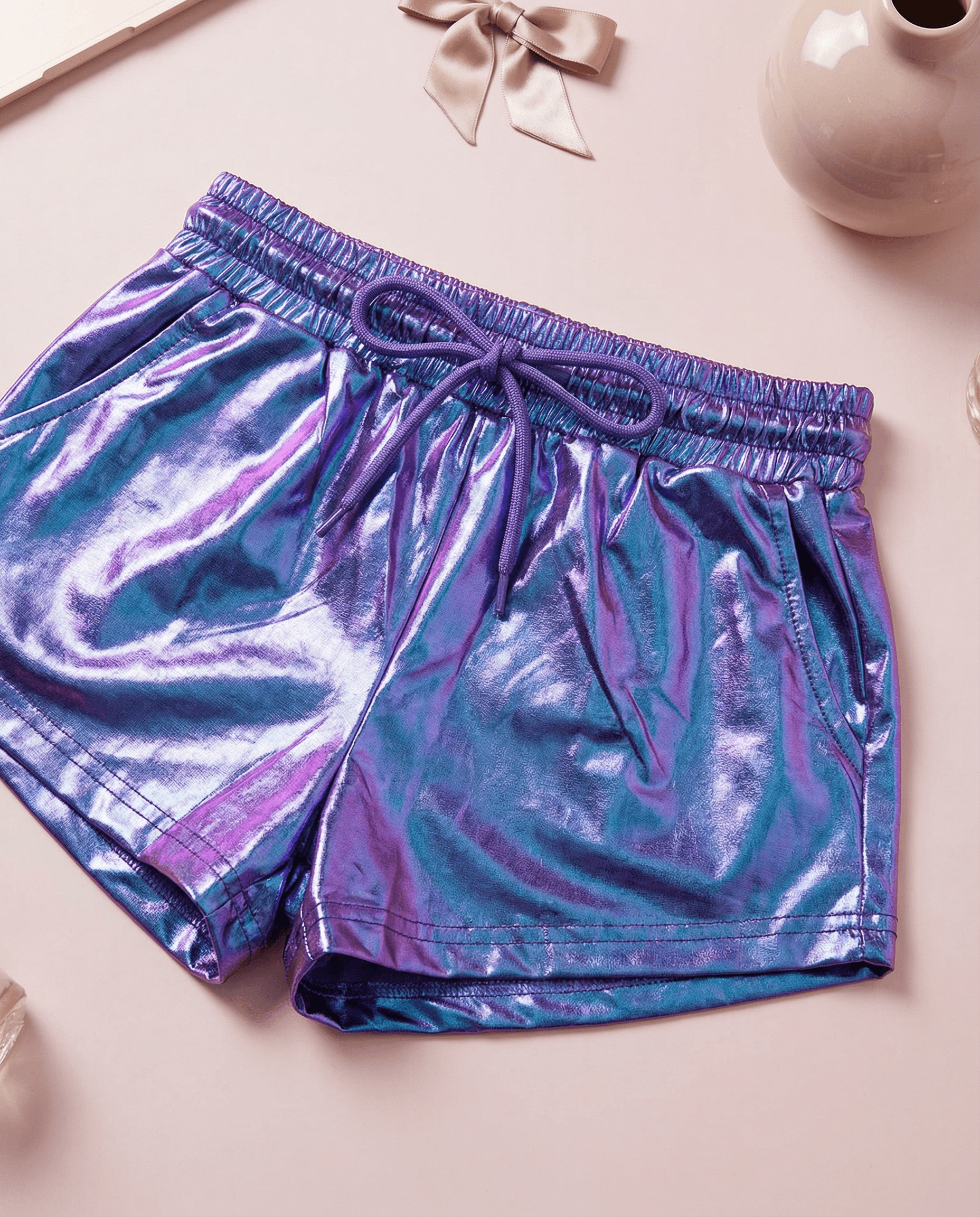 Unicorn Metallic Shorts - SoSo Dressed
