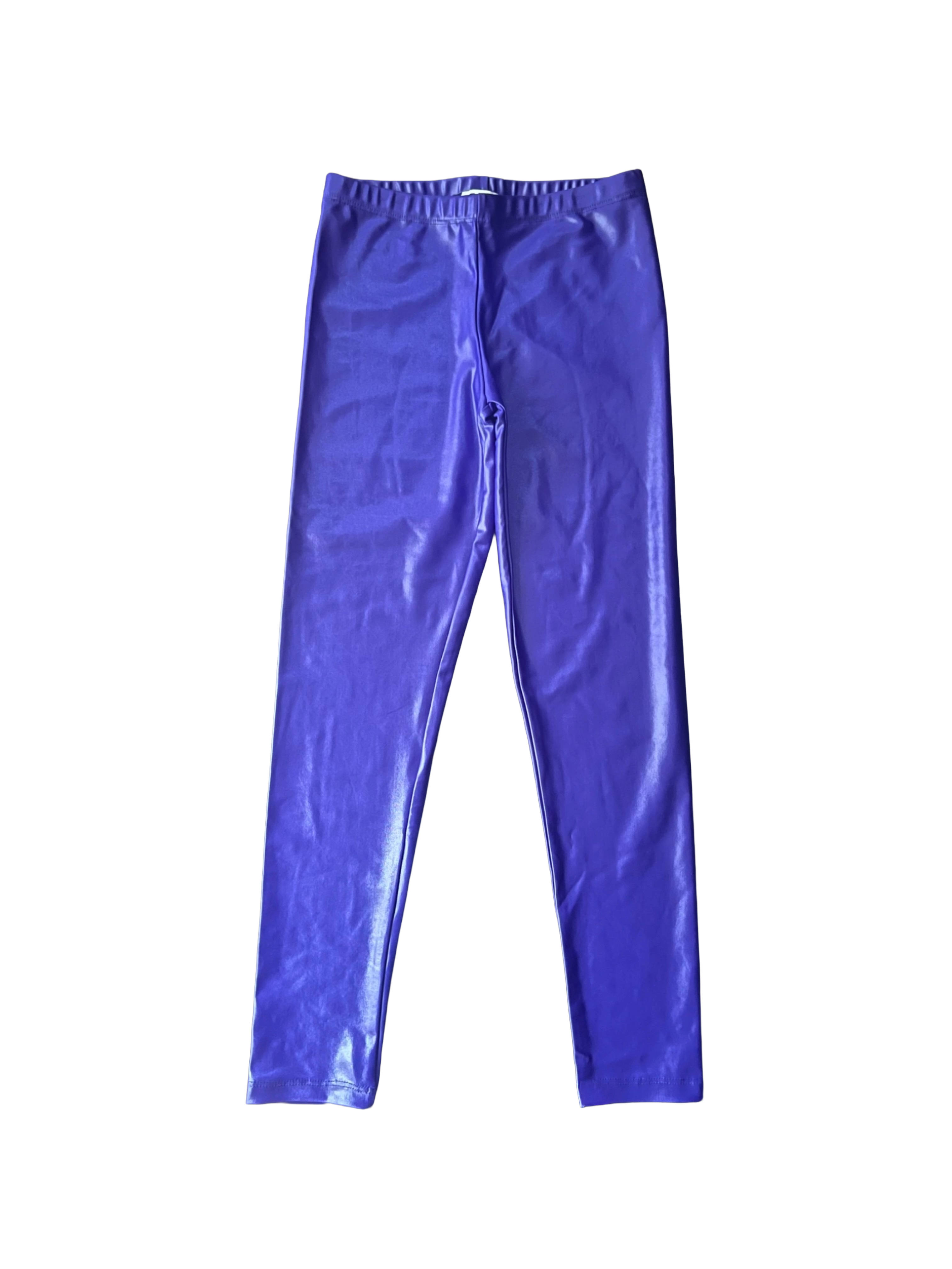 Purple leggings on a white background