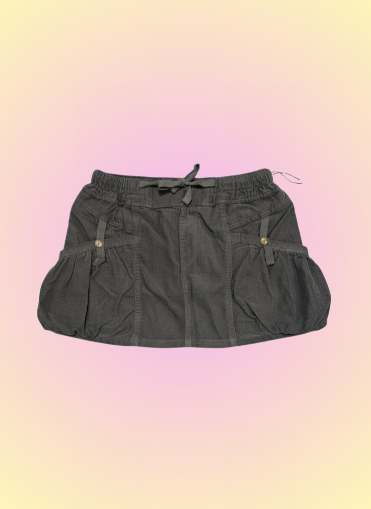 Corduroy Utility Skirt Dark Shadow