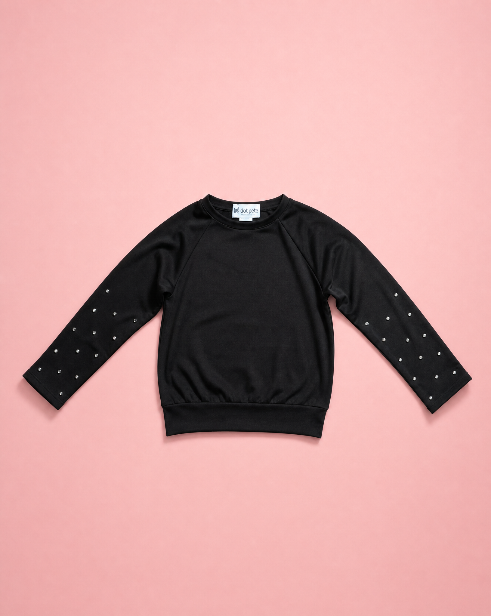 Black Stone Long Sleeve Top & Skater Skirt Set