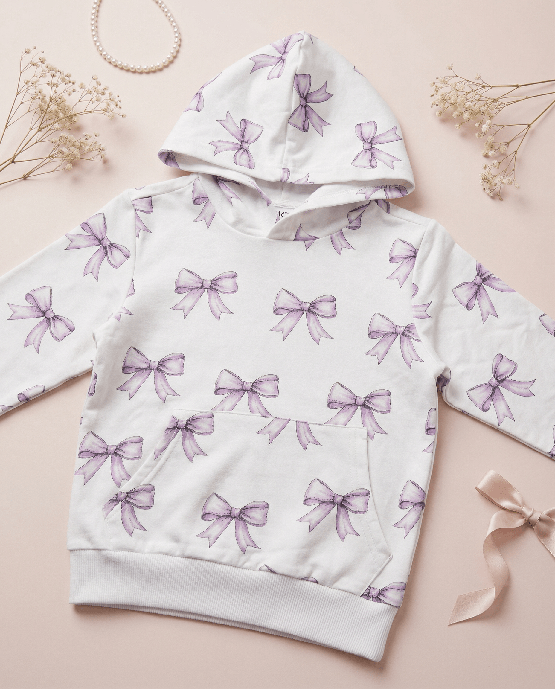 Bow Graphic Sweatshirt - SoSo Dressed