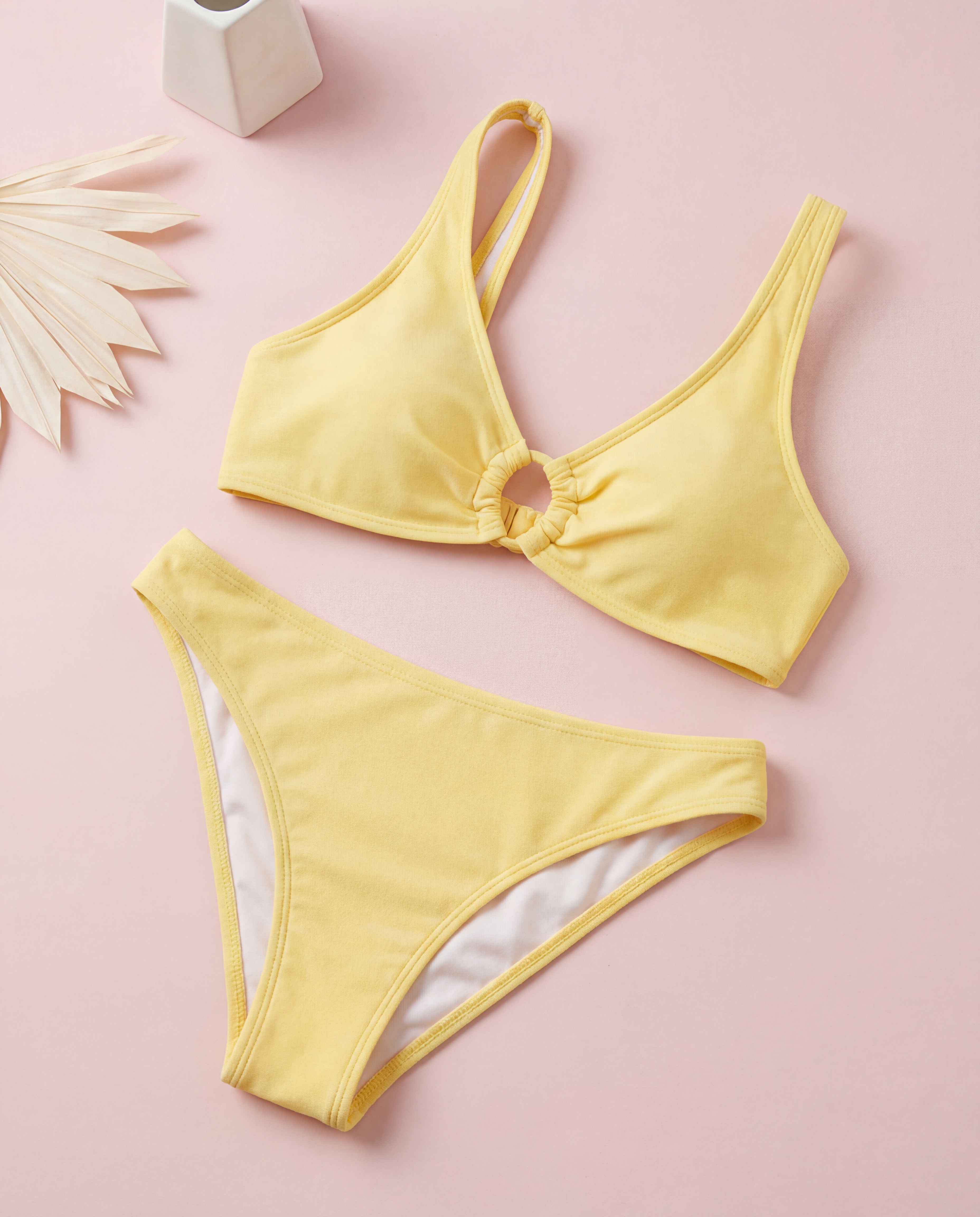 Butterscotch Ruffle Bikini Swimsuit - SoSo Dressed