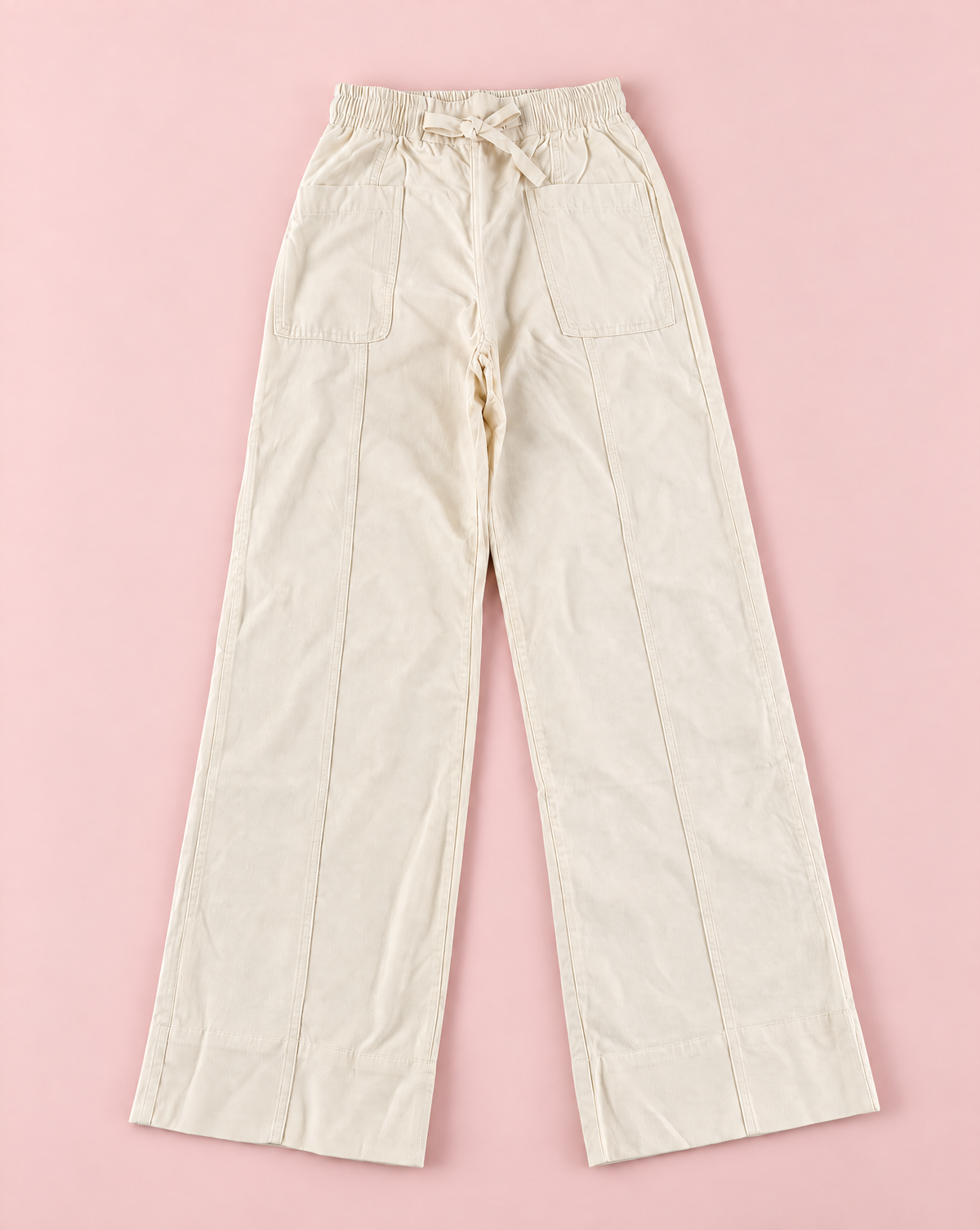 Girls Blonde Biscotti Corduroy Wide Leg Pants