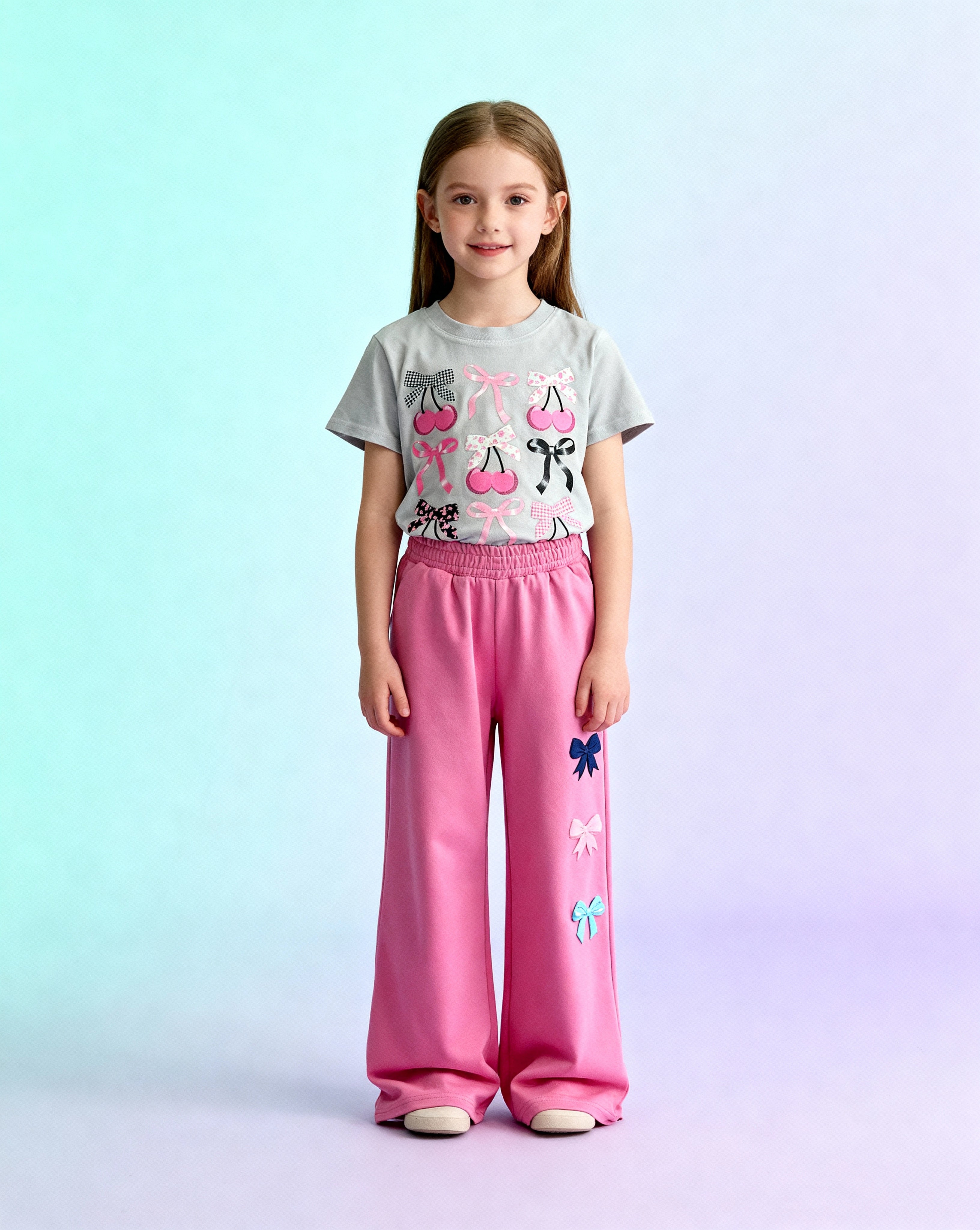 Firehouse Bow Trio Neon Pink Sweatpants