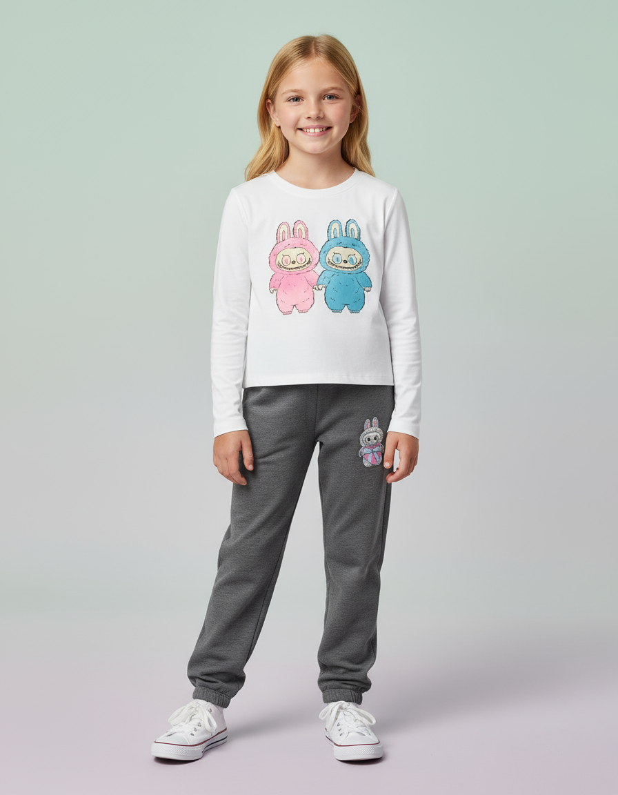 Firehouse Labubu Pink + Blue Tee