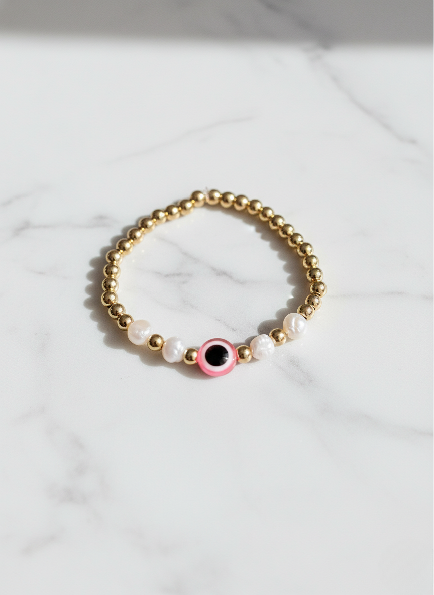 Pearl and Palm Mykonos Bracelet Pink