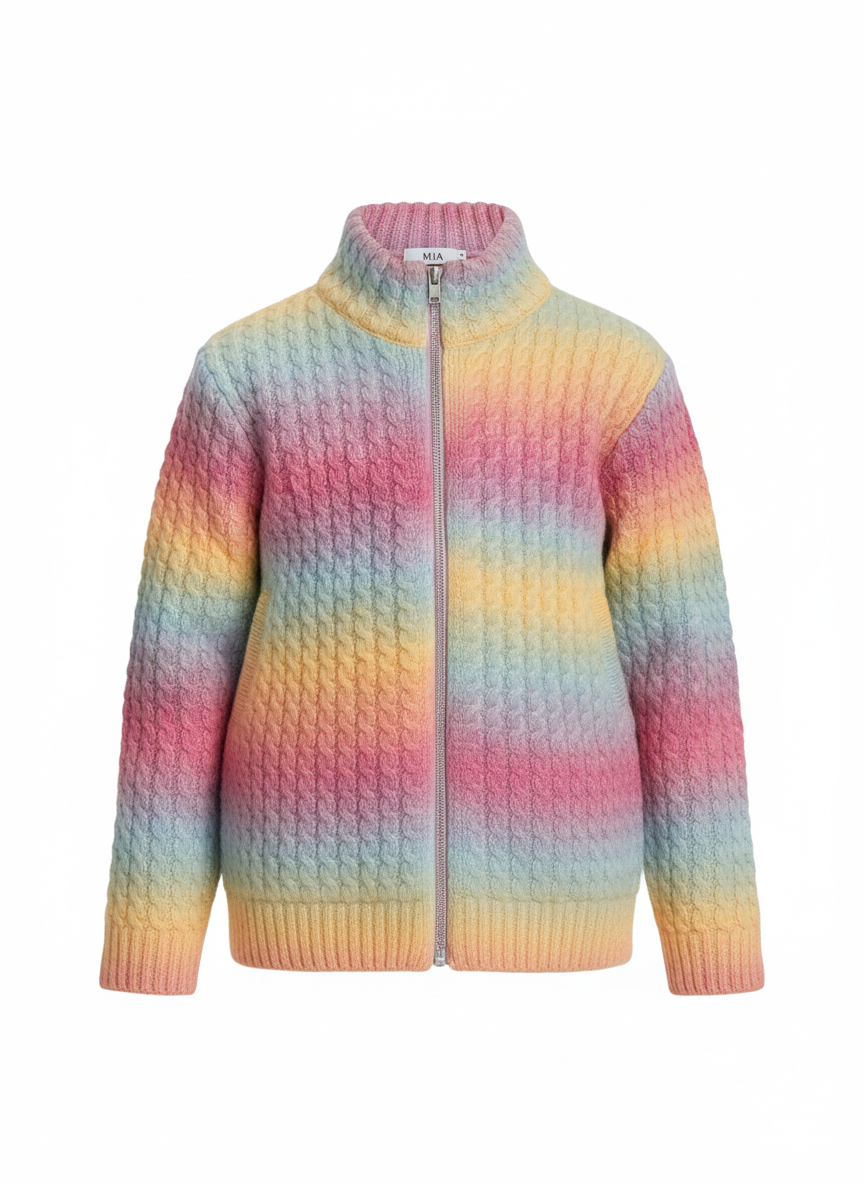 MIA NY Sweater Jacket Multi Color - SoSo Dressed