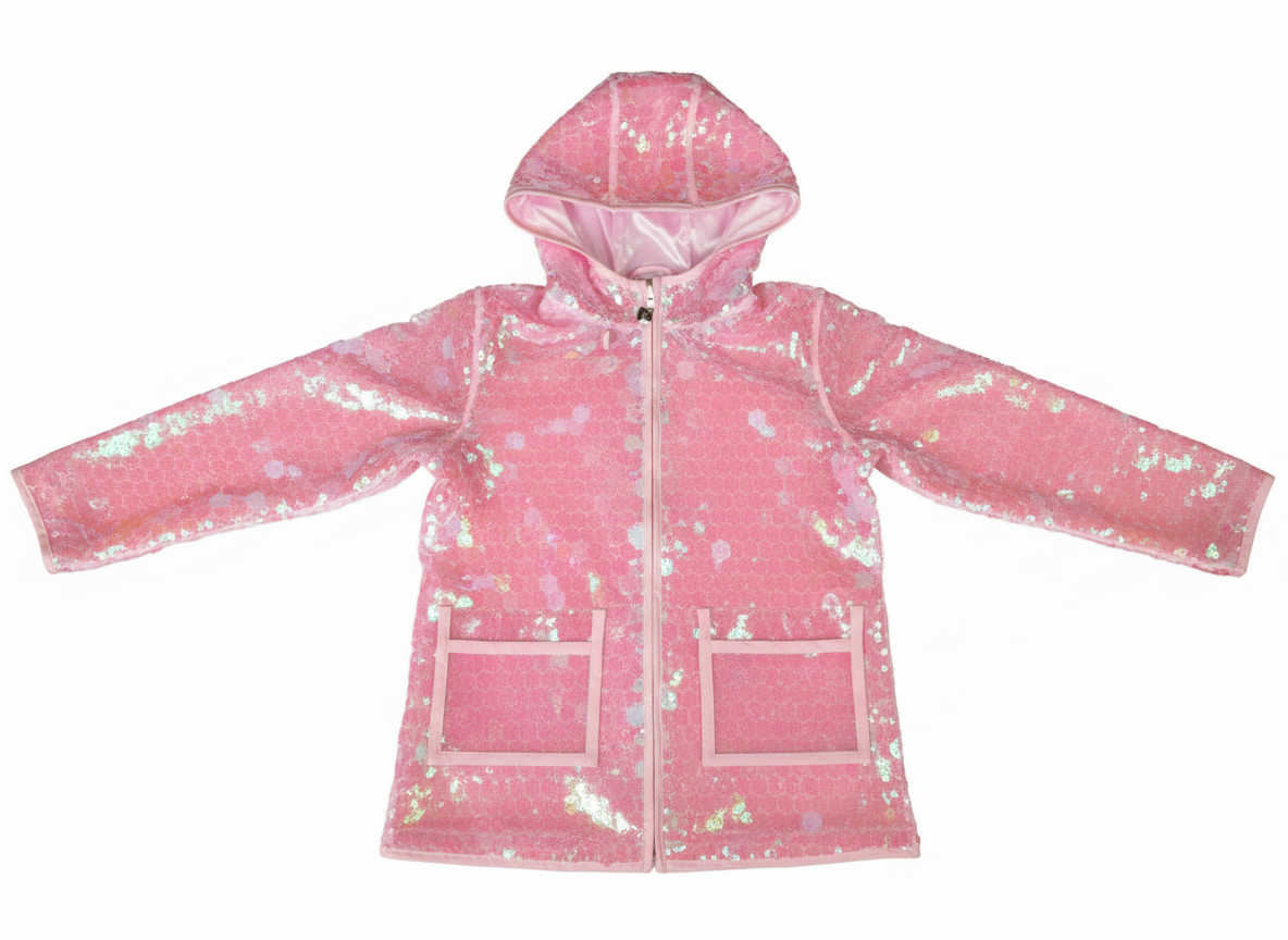 RockCandy Clear +Pink Raincoat - SoSo Dressed