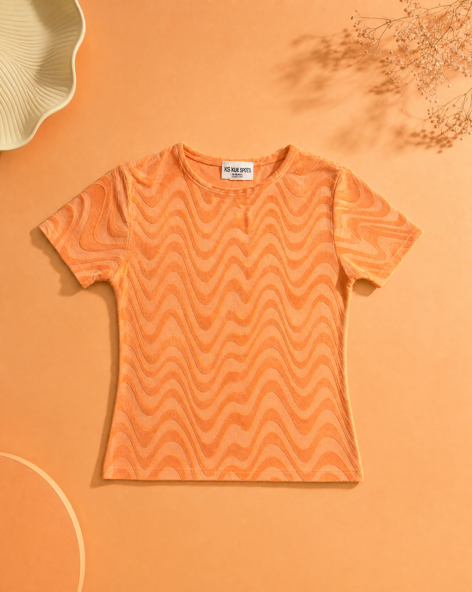 Orange Terry Top
