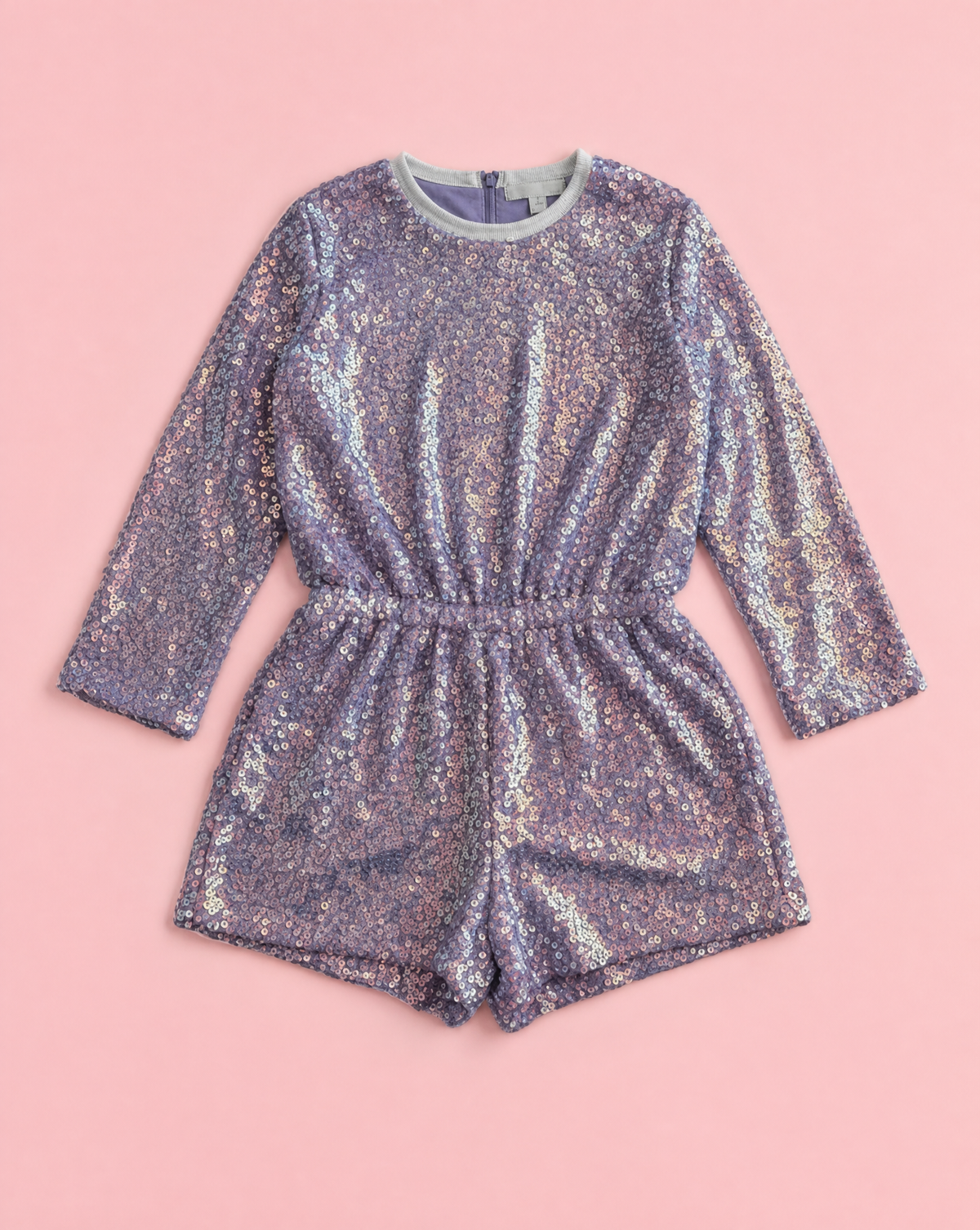 MIA NY S25-918 Sequin Romper Purple