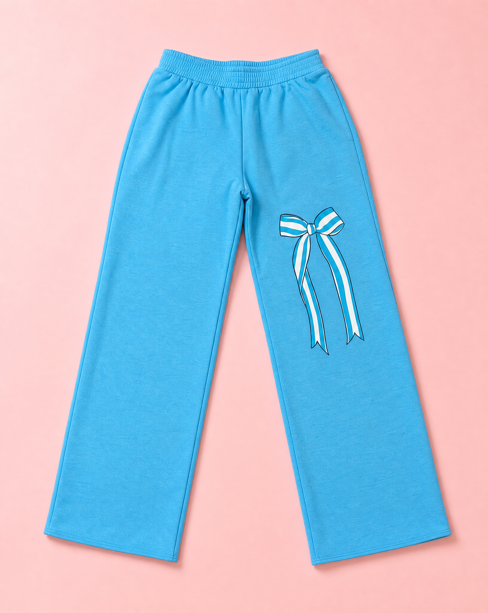 Turquoise Bow Hoodie & Sweatpant Set