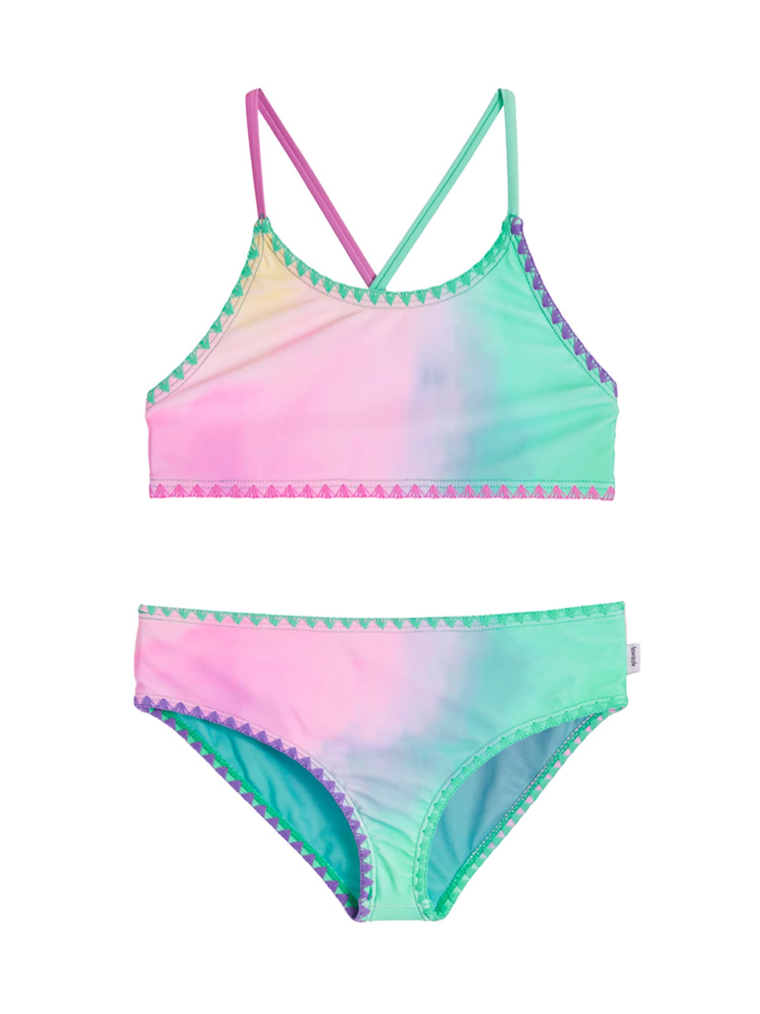 Limeapple Adina Printed Bandeau Bikini Swimsuit
