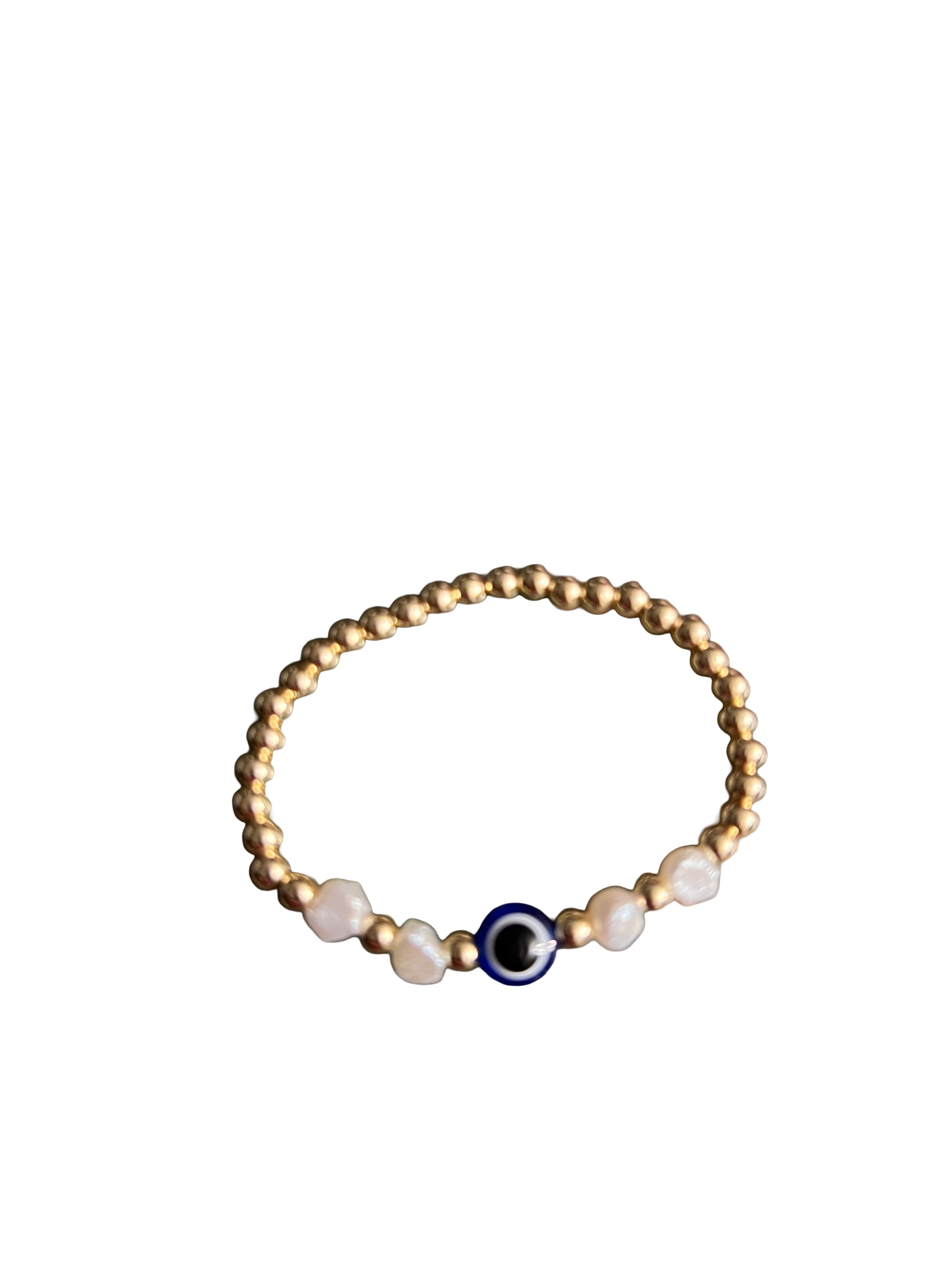 Pearl and Palm Mykonos Bracelet Blue